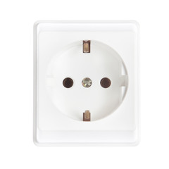 Outlet closeup on a white background.