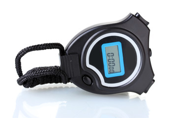 Fototapeta premium electronic sport timer isolated on white