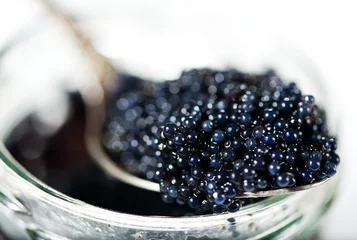 Küchenrückwand glas motiv Schwarzer Kaviar © darkbird