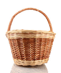 Fototapeta na wymiar empty basket isolated on white