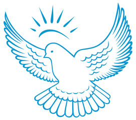 Obraz premium Vector dove symbol