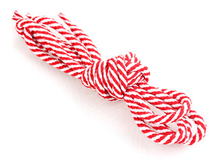 Colorful shoelaces isolated on white