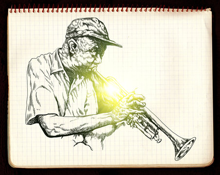 trumpeter, jazz man