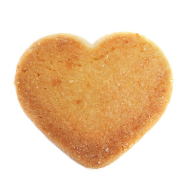 Heart-shaped Shortbread Biscuit