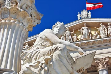 Foto op Plexiglas Oostenrijkse parlement, Wenen © Mrkvica