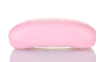 Soap on white background