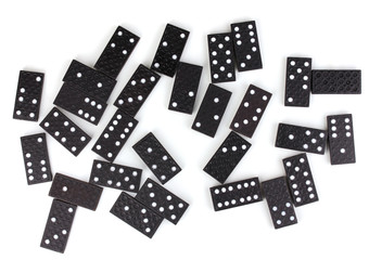 Dominoes isolated on white