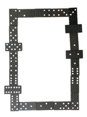 Playing domino isolated on white