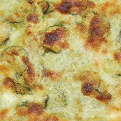 Courgettes zucchini omelette