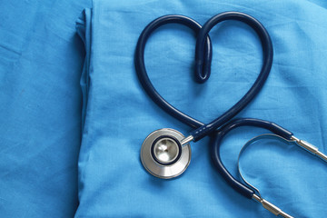 Doctor coat with stethoscope