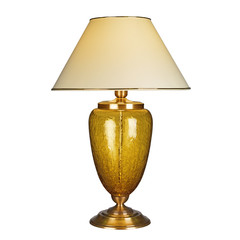 Vintage table lamp isolated on white