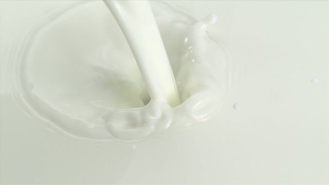 Milk pouring, Slow Motion