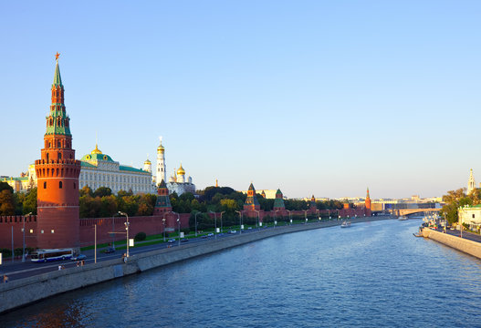 Moscow Kremlin  and   Moskva River