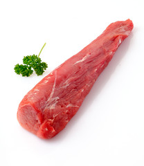 Raw fillet of pork