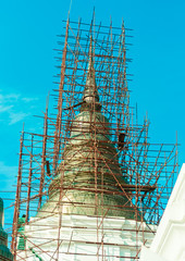 Pagada under Construction in temple