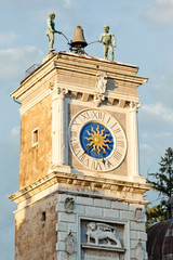Udine, the clock tower