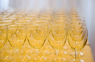 table setting in the restaurant