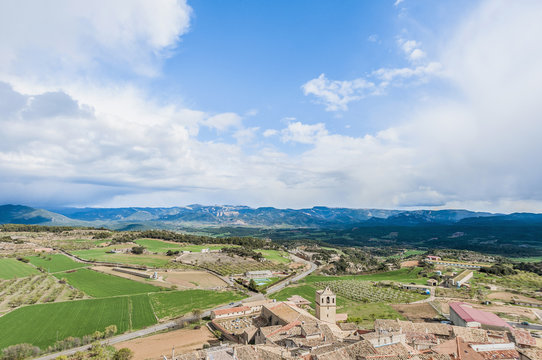 Monroyo village at Teruel, Spain