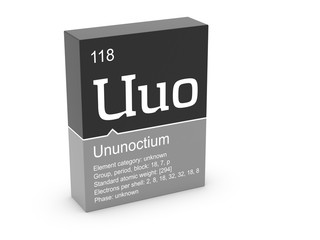 Ununoctium from Mendeleev's periodic table