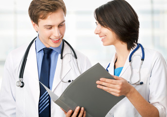 Fototapeta premium Doctor with colleagues