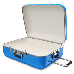 Opened Suitcase isolated on white background  - 42227887