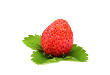 Strawberry and leaf