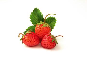 Strawberry and leaf