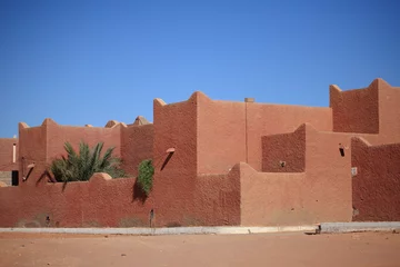Deurstickers Siedlung in der Sahara © hecke71
