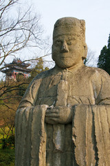 Fototapeta na wymiar Ming Xiaoling Mausoleum in NanJing, Jiangsu province, China