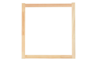 Obraz premium A studio shot of a wooden frame