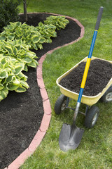 Mulch Bed With Edging - 42236499