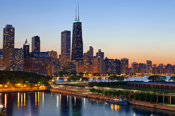 Fototapeta na wymiar Chicago Skyline.