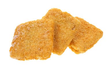 Frozen breaded haddock pieces