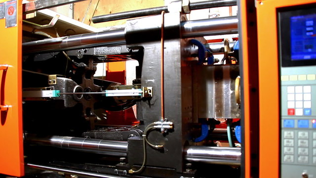 plastic press molding machine time lapse