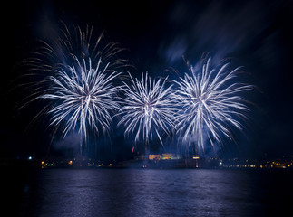 Fototapeta na wymiar Malta Festiwal Sztucznych Ogni