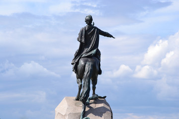 Obraz premium The Bronze Horseman monument