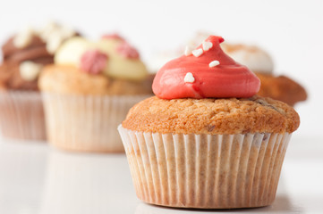 Cupcake Raspberry and Lemon Flavour with other cupcakes