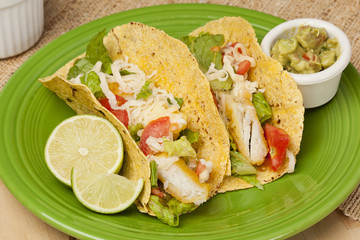 Homemade fresh fish tacos