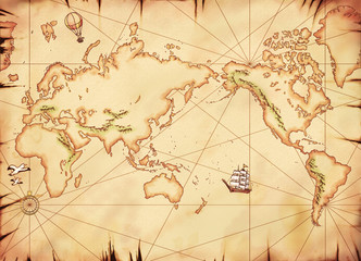 古い世界地図 © ryooota