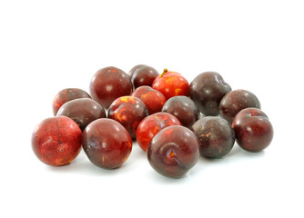 thai cherries isolated on white background