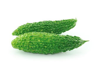 Bitter melon isolated on white background