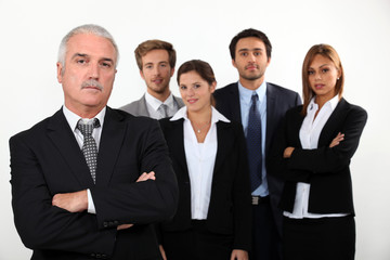 A team of business professionals