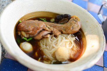 Asian style noodle with chicken