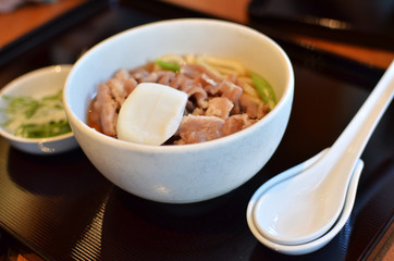 Udon Noodles Ramen with pork