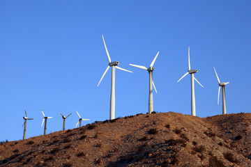 Wind generators on the hill