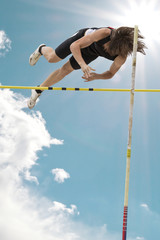 Pole vault competition