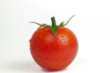 Closeup of cherry tomato