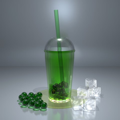 Green Bubble Tea II