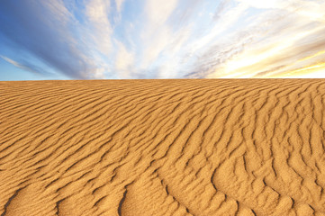 Naklejka premium Sand dunes at sunrise