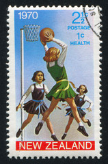 Girls Playing Basketball